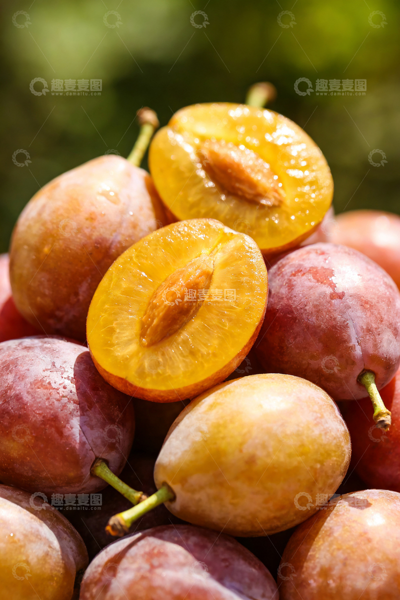 高清大图下载【趣麦麦图】新鲜李子特写摄影1