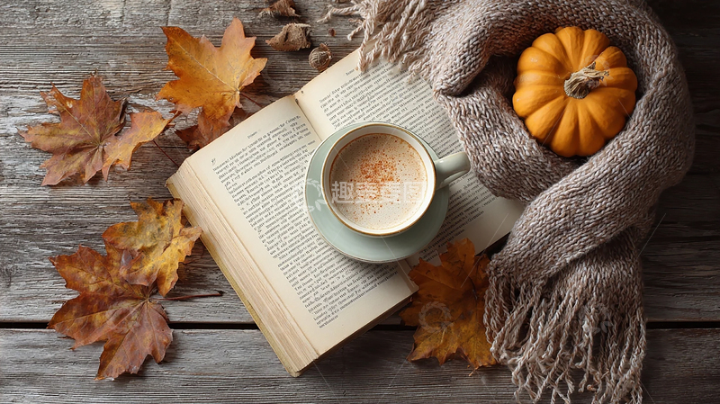 高清大图下载【趣麦麦图】秋日暖意中的静谧阅读时光