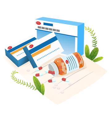 OTC药品插画素材