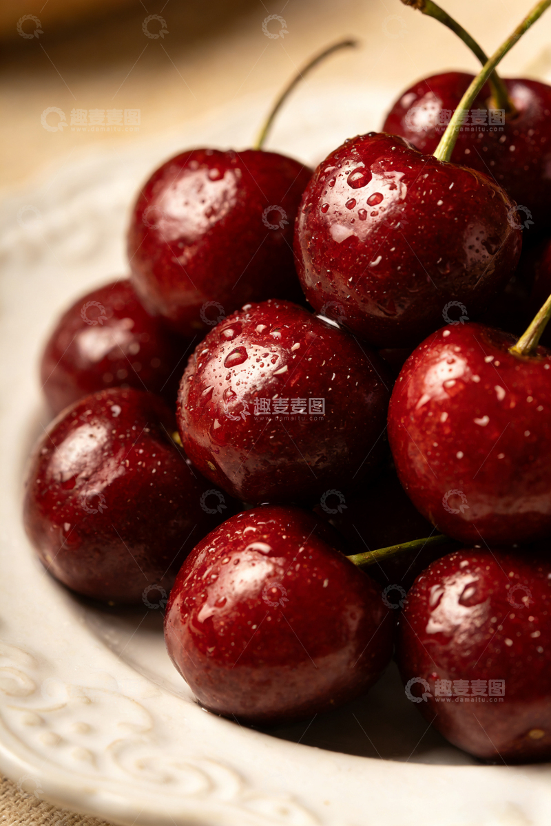 高清大图下载【趣麦麦图】新鲜樱桃美食摄影