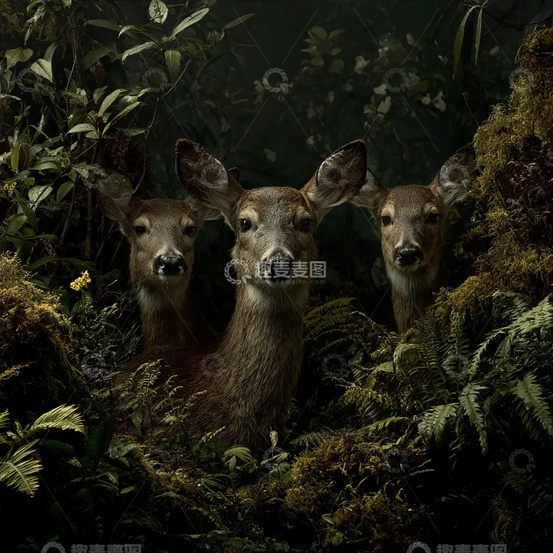 高清大图下载【趣麦麦图】神秘森林中的静谧守望者