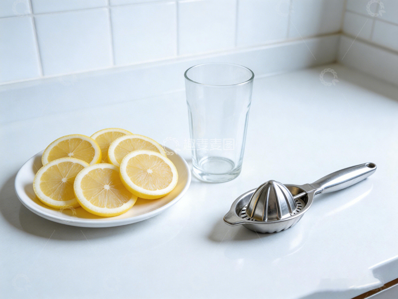 高清大图下载【趣麦麦图】厨房静物柠檬玻璃杯摄影