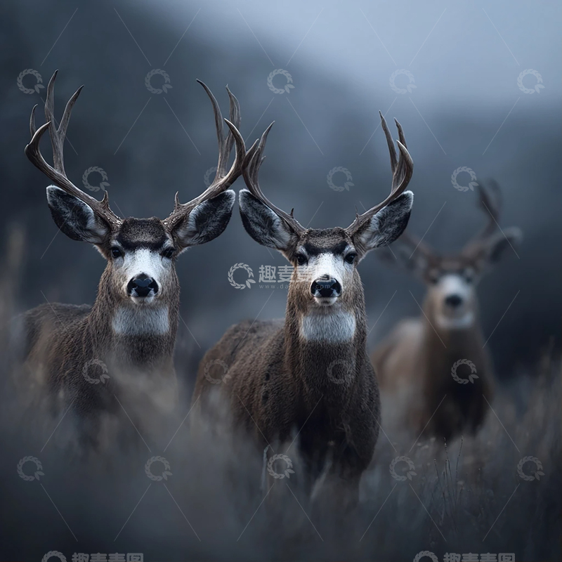 高清大图下载【趣麦麦图】静谧森林中的雄伟猛兽