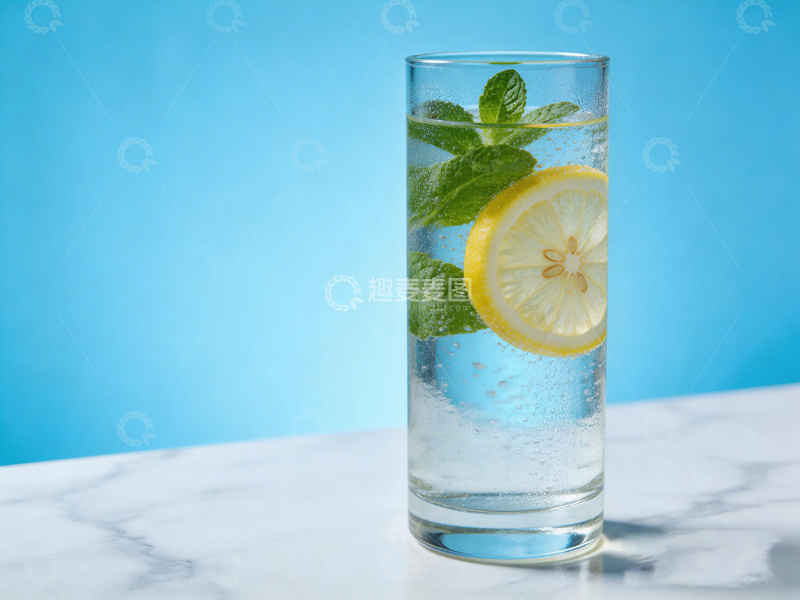 高清大图下载【趣麦麦图】清新夏日柠檬薄荷饮品