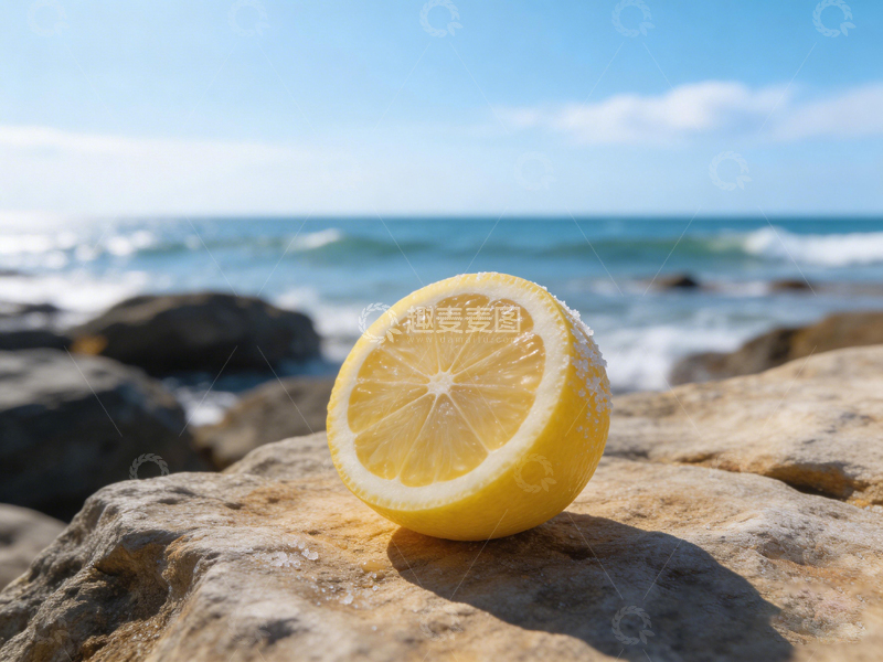 高清大图下载【趣麦麦图】海边柠檬风景摄影