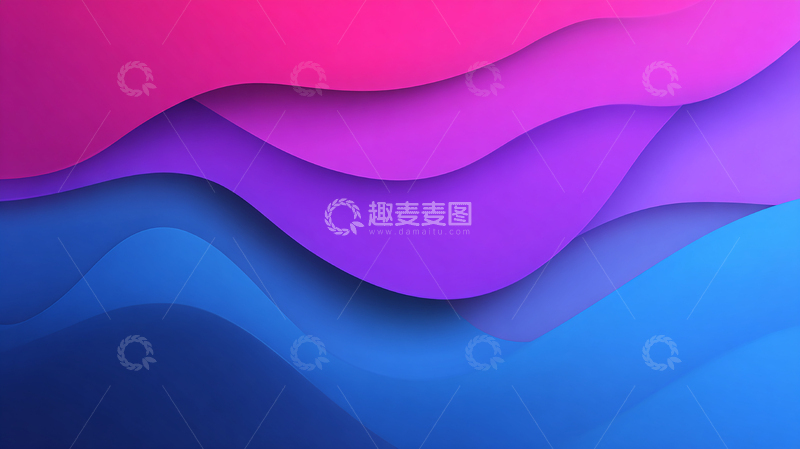 高清大图下载【趣麦麦图】彩色波纹的梦幻之旅