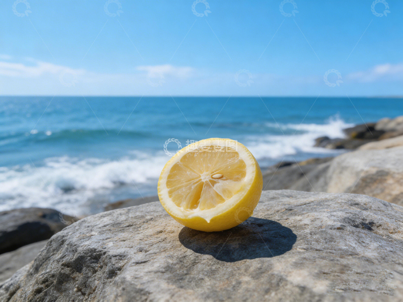 高清大图下载【趣麦麦图】海边柠檬景石摄影