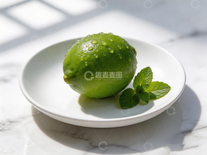高清大图下载【趣麦麦图】清新柠檬薄荷静物摄影
