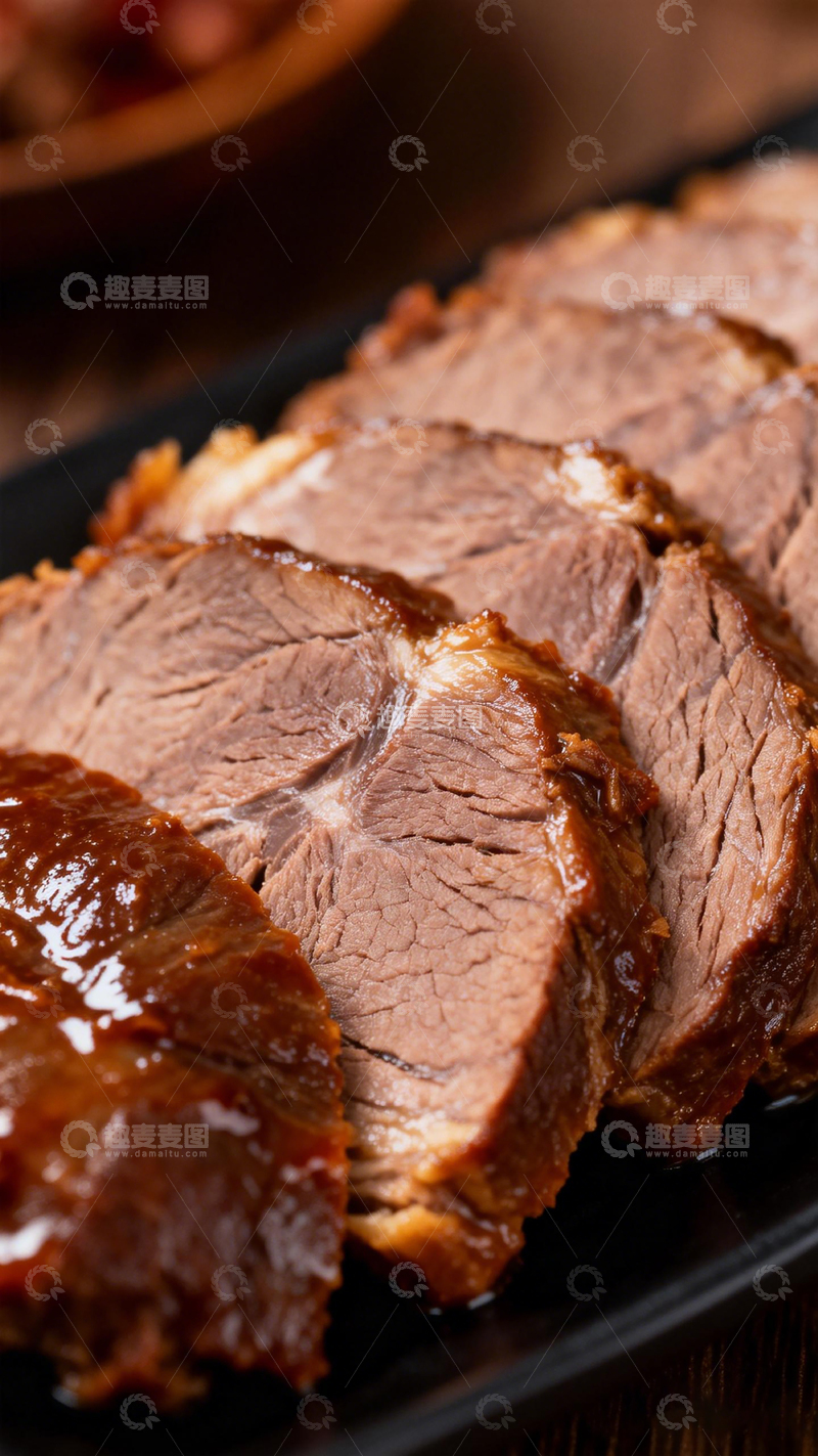 高清大图下载【趣麦麦图】卤牛肉美食摄影图片