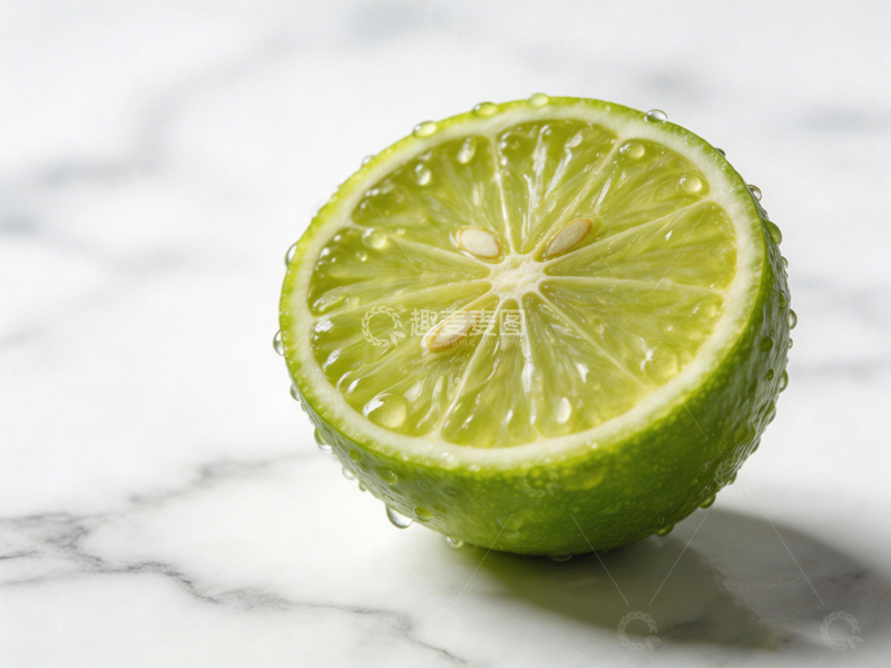 高清大图下载【趣麦麦图】清新柠檬切开特写摄影