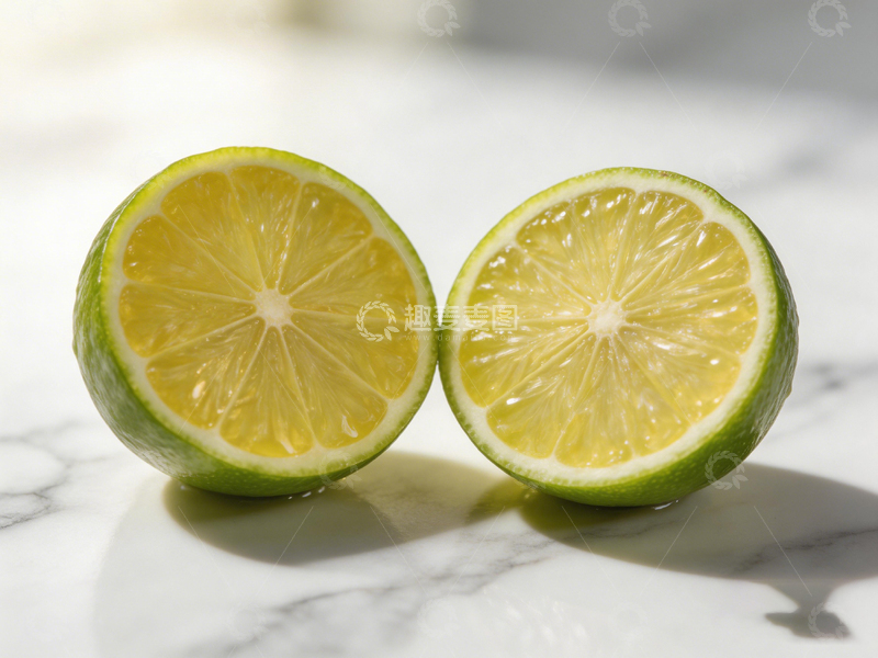 高清大图下载【趣麦麦图】清新柠檬切片特写摄影