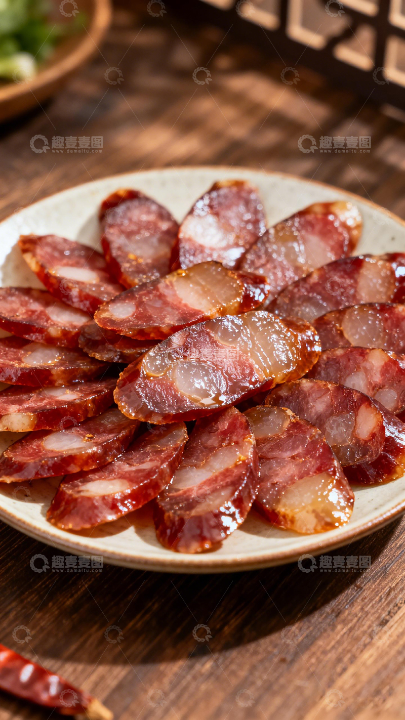 高清大图下载【趣麦麦图】中式腊肉美食摄影图片