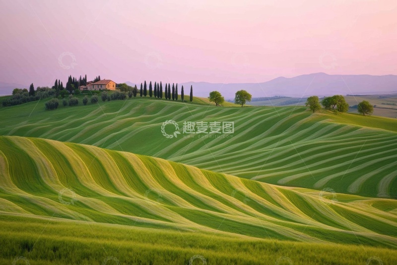 高清大图下载【趣麦麦图】起伏的山丘草坡自然美景