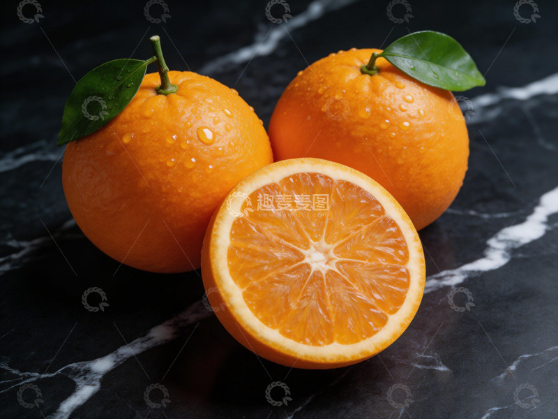 高清大图下载【趣麦麦图】新鲜橙子水果摄影图片