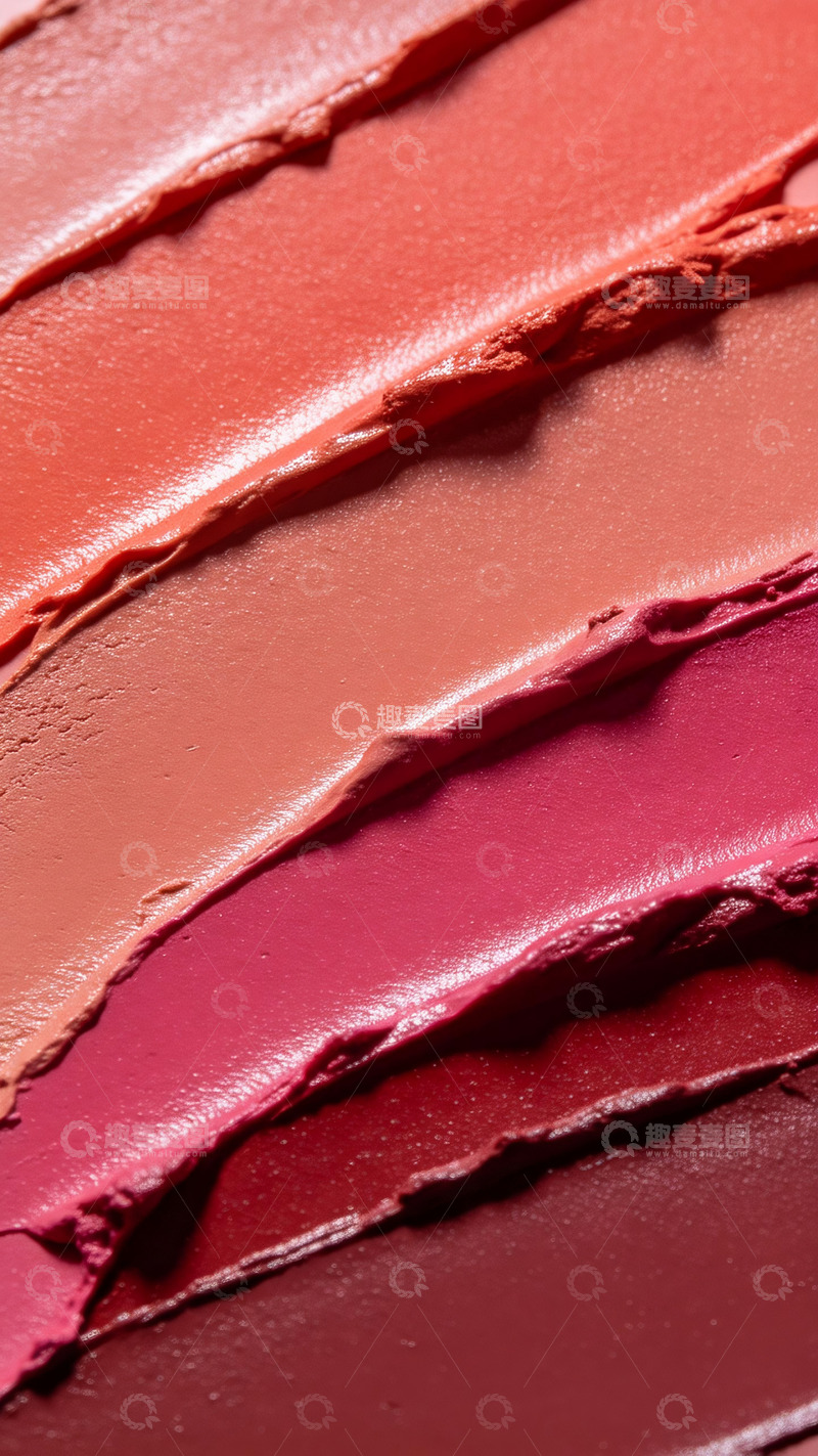 高清大图下载【趣麦麦图】4个色号的口红膏体1