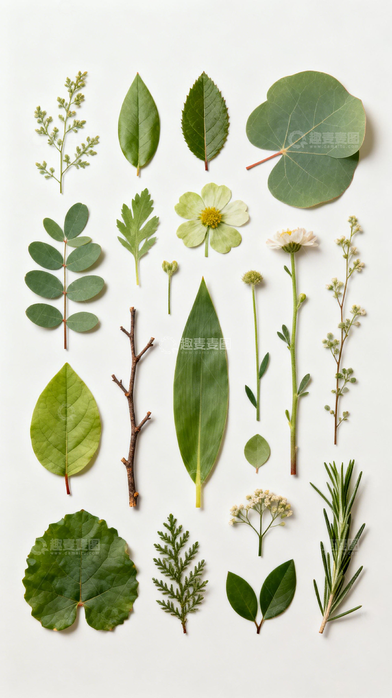 高清大图下载【趣麦麦图】绿色植物标本摄影