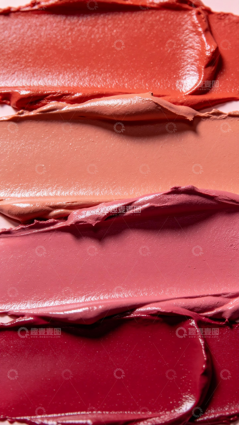 高清大图下载【趣麦麦图】4个色号的口红膏体2