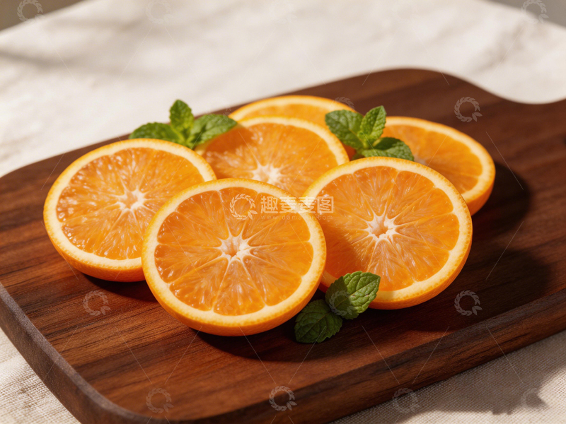 高清大图下载【趣麦麦图】清新水果橙子切片摄影