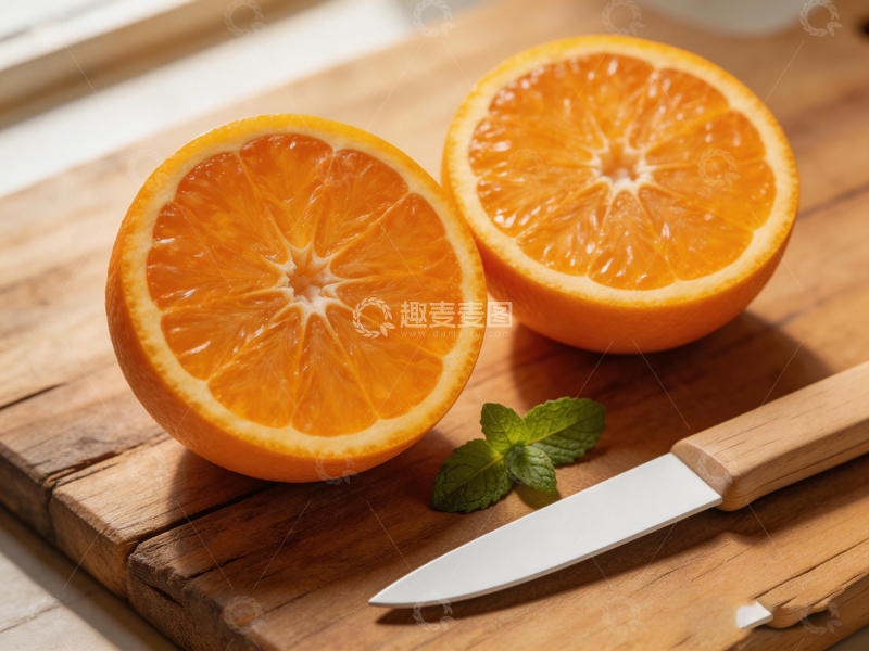 高清大图下载【趣麦麦图】清新生活橙子切片摄影图