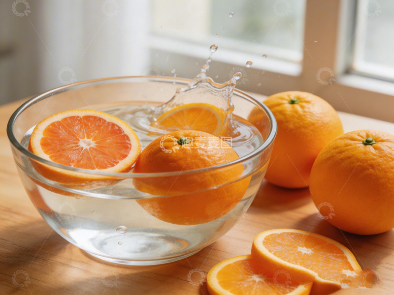 高清大图下载【趣麦麦图】清新橙子水溅摄影