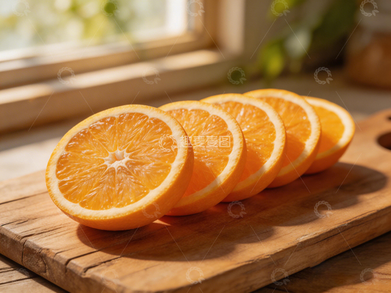 高清大图下载【趣麦麦图】新鲜橙子切片摄影图片