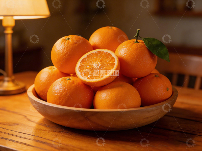 高清大图下载【趣麦麦图】温馨室内橙子摄影