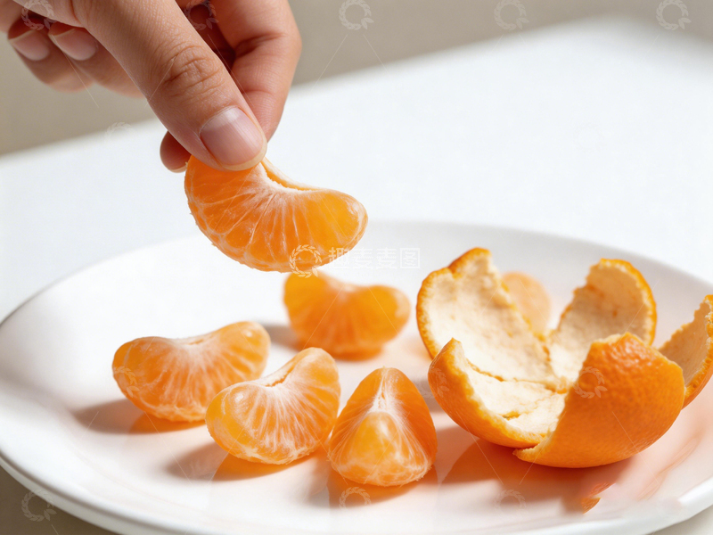 高清大图下载【趣麦麦图】简约风格橘子盘图