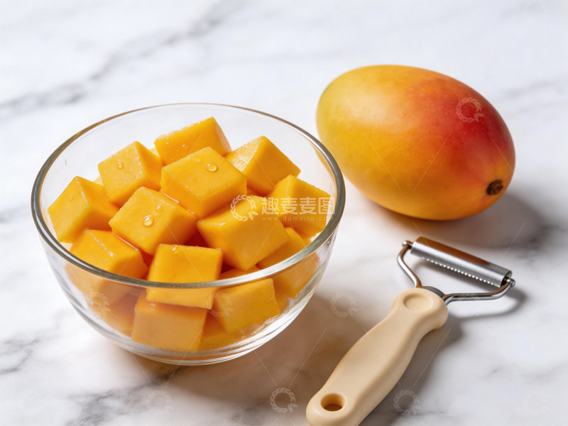 高清大图下载【趣麦麦图】芒果美食制作场景摄影图