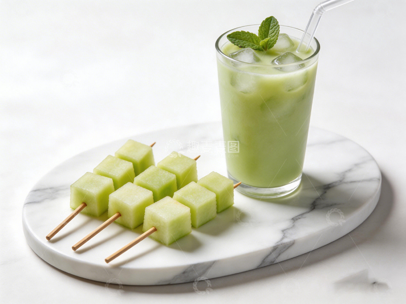 高清大图下载【趣麦麦图】清新饮品与水果串