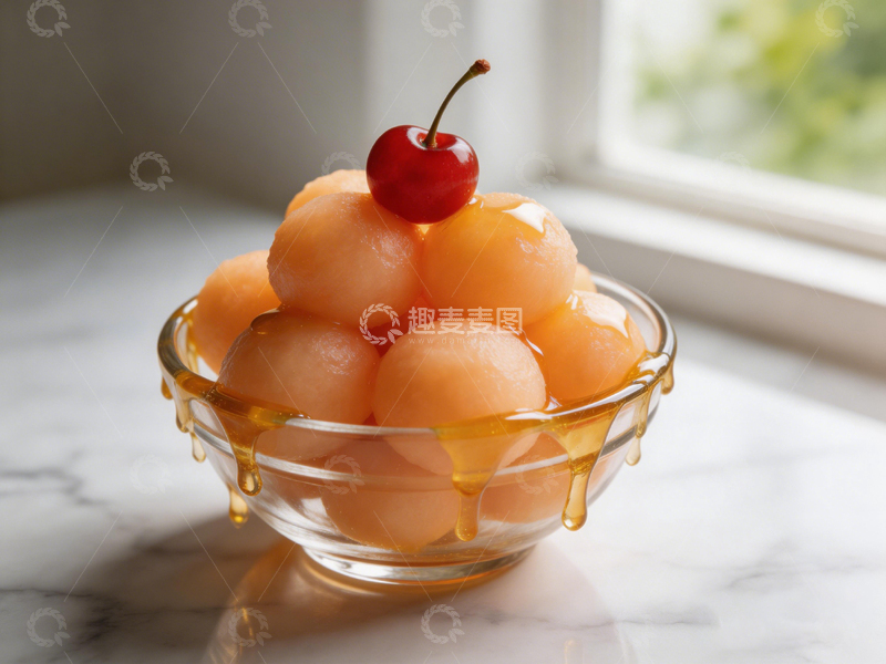 高清大图下载【趣麦麦图】夏日清凉橙味冰沙