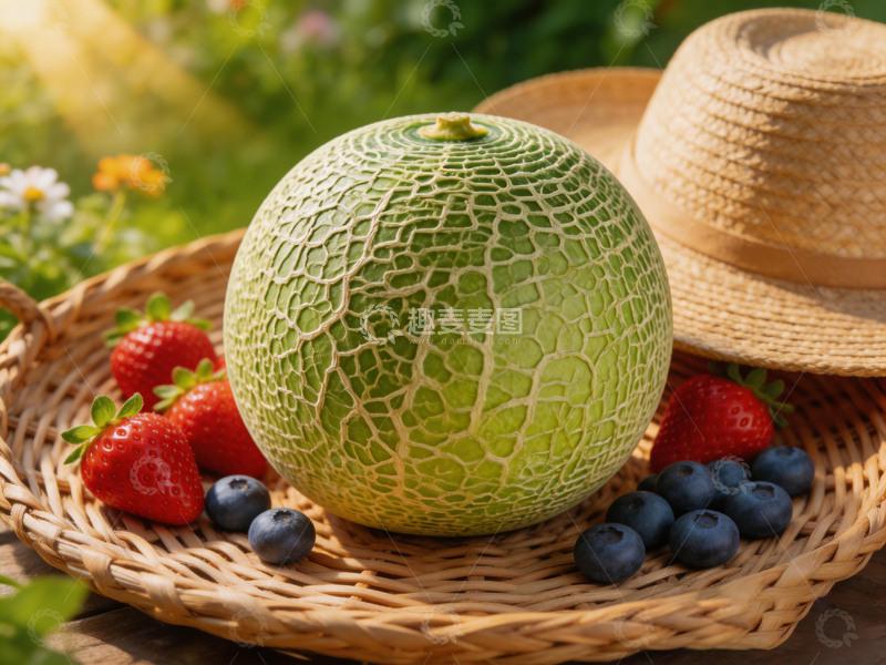 高清大图下载【趣麦麦图】田园风瓜果草莓蓝莓静物摄影