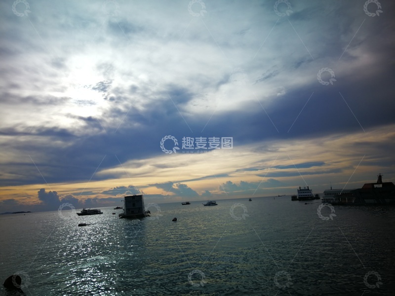 高清大图下载【趣麦麦图】海景黄昏风光摄影