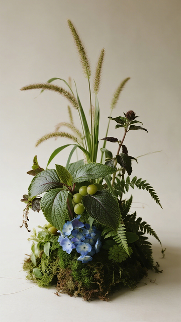 自然风植物盆栽设计素材