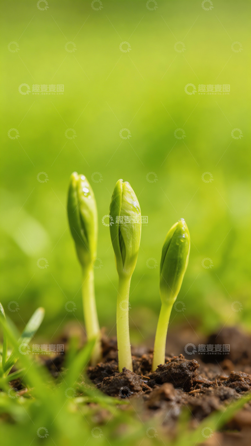 高清大图下载【趣麦麦图】春日里的春芽1