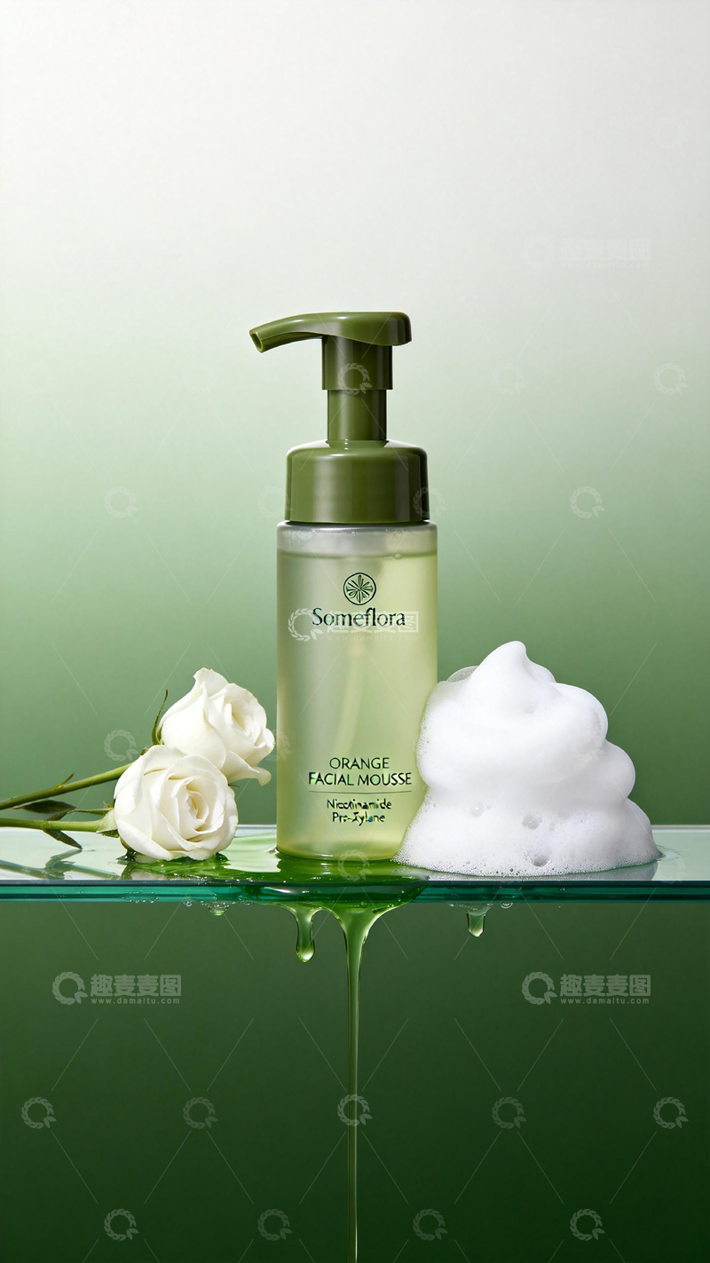 高清大图下载【趣麦麦图】清新护肤产品展示图片