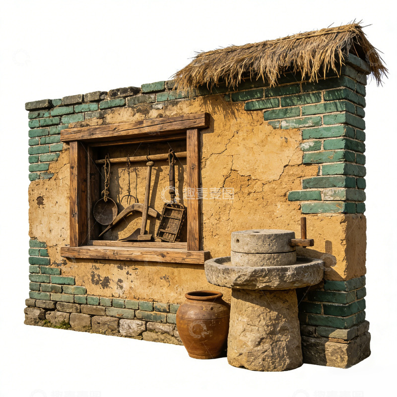 高清大图下载【趣麦麦图】乡村老屋厨房场景
