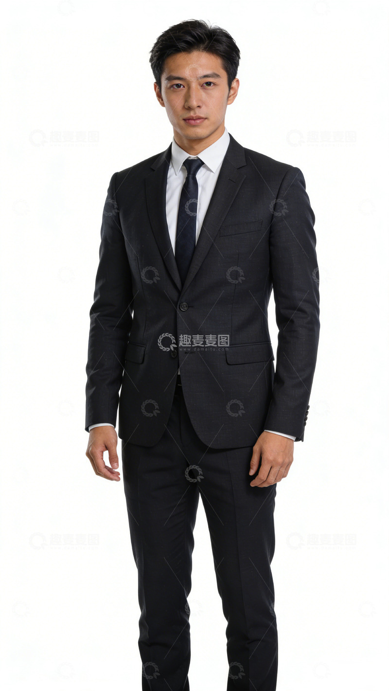 高清大图下载【趣麦麦图】商务男士正装全身像