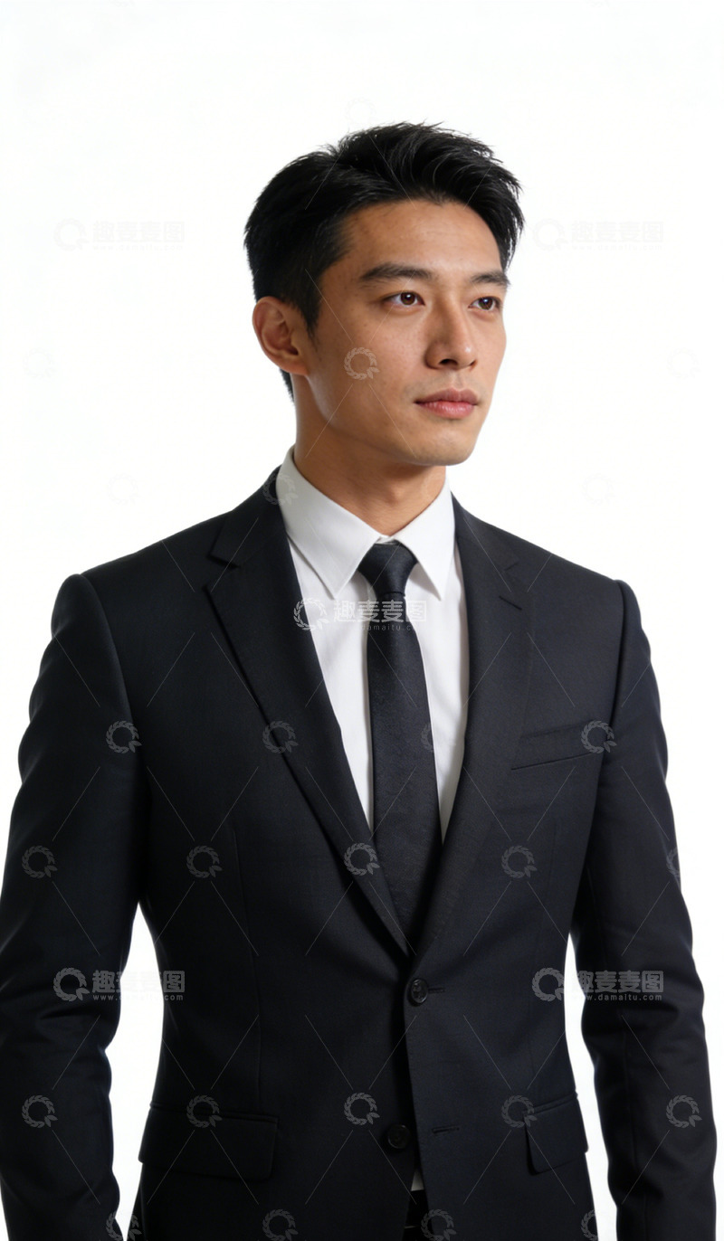 高清大图下载【趣麦麦图】商务男士帅气正装肖像摄影