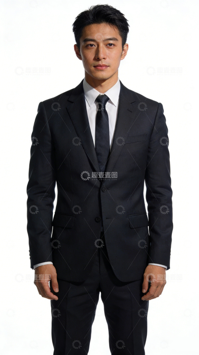 高清大图下载【趣麦麦图】商务正装帅气男士肖像摄影