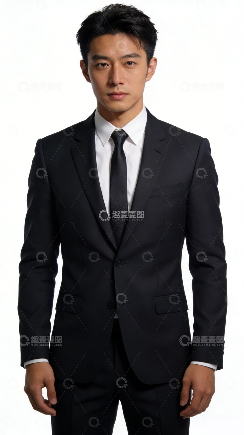 高清大图下载【趣麦麦图】帅气正装男士肖像摄影
