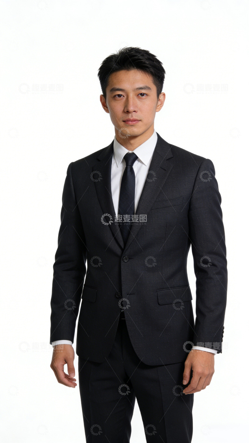 高清大图下载【趣麦麦图】商务男士帅气正装照