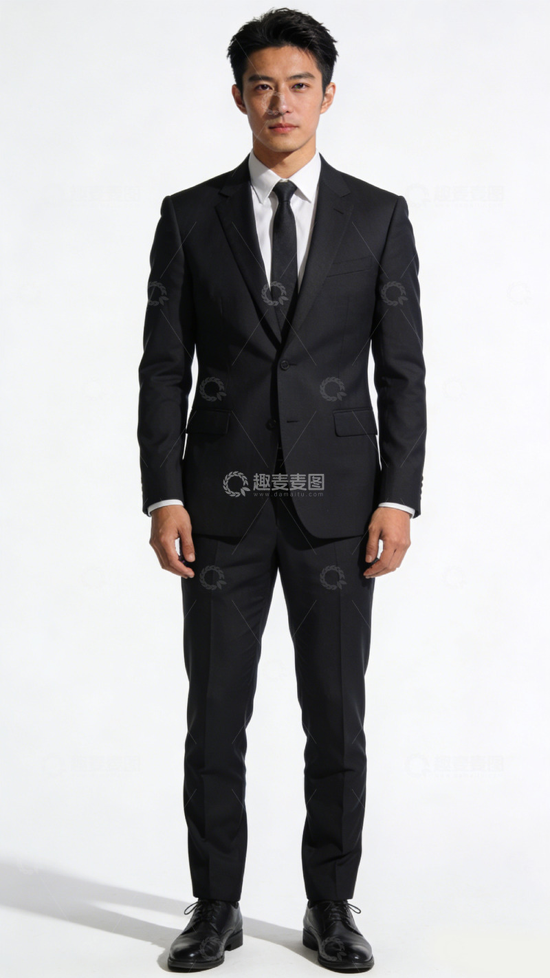 高清大图下载【趣麦麦图】商务正装帅气男士全身照片