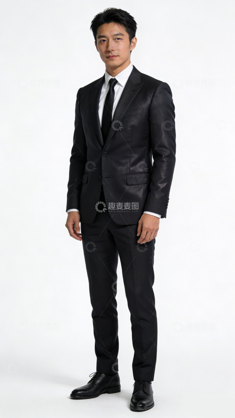 高清大图下载【趣麦麦图】正装男士帅气全身照职业形象照