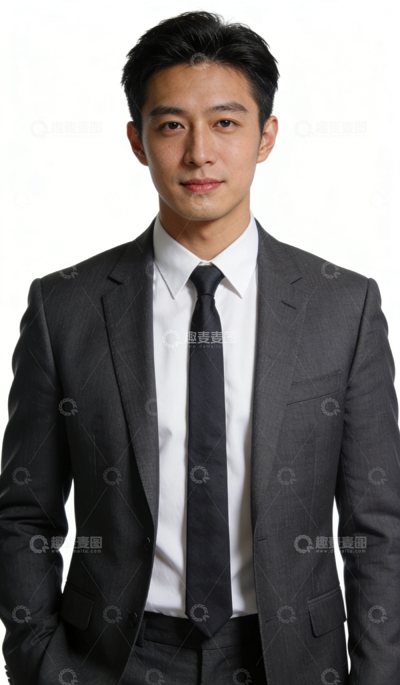 高清大图下载【趣麦麦图】商务帅气男士正装形象照片