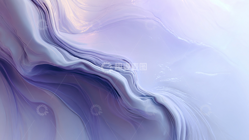 高清大图下载【趣麦麦图】梦幻紫色流动奇观