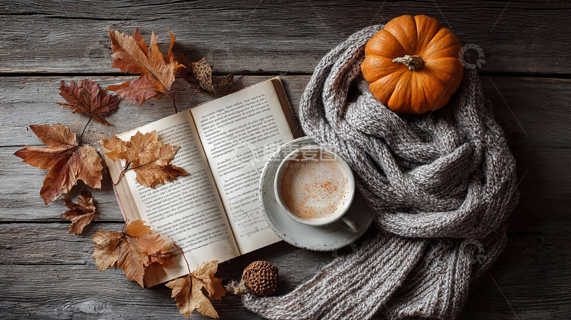 高清大图下载【趣麦麦图】秋日静谧的温暖角落
