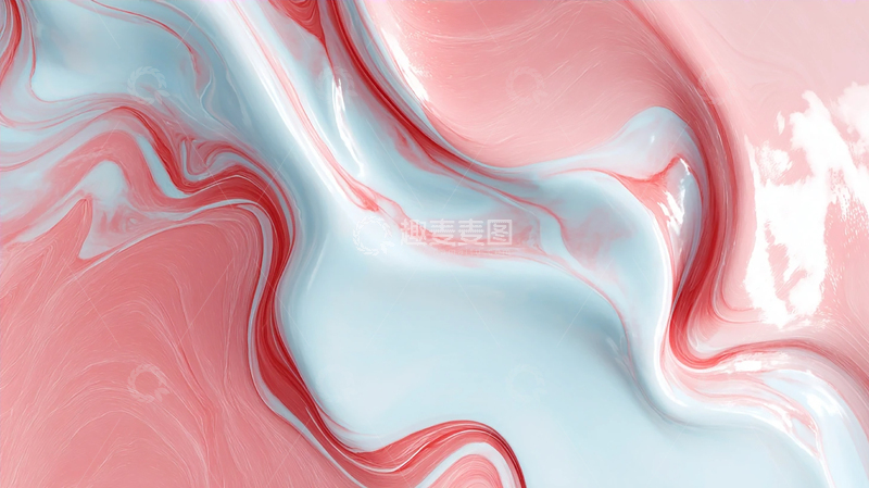 高清大图下载【趣麦麦图】绚丽流动的梦幻色彩