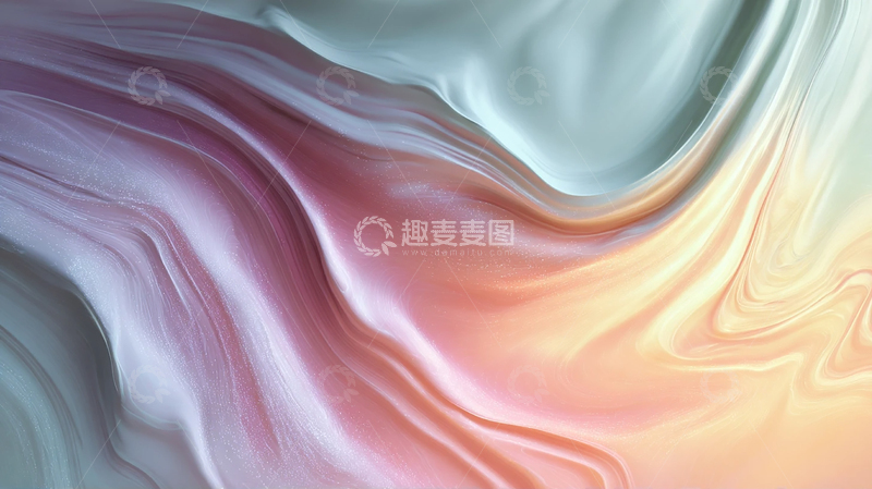 高清大图下载【趣麦麦图】梦幻流光交错的色彩河