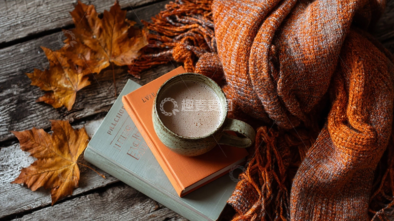 高清大图下载【趣麦麦图】秋日温馨阅读时光