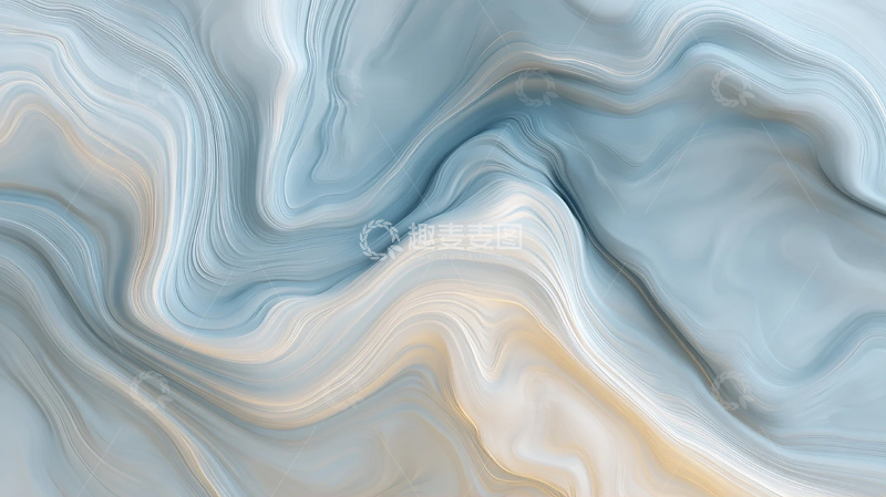 高清大图下载【趣麦麦图】蓝色流动的梦境之舞